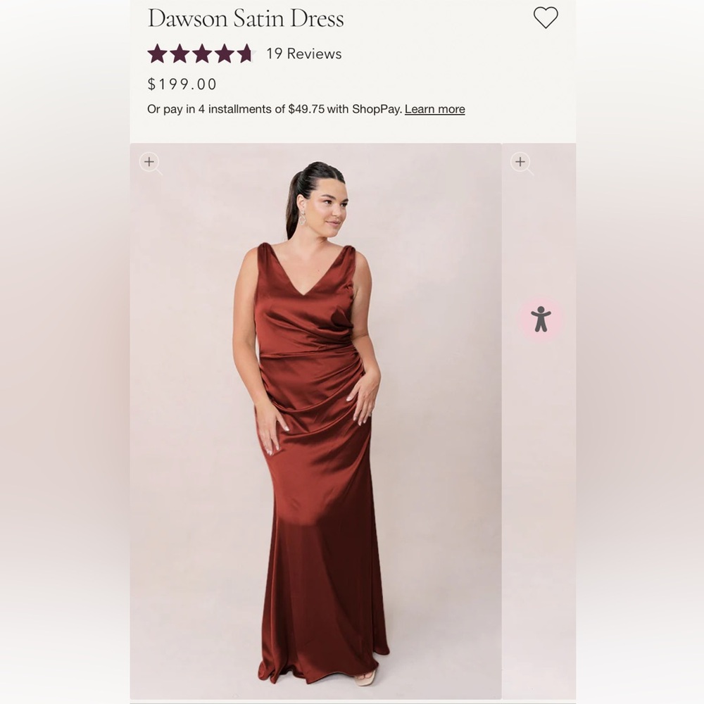 Revelry Dawson Satin Dress